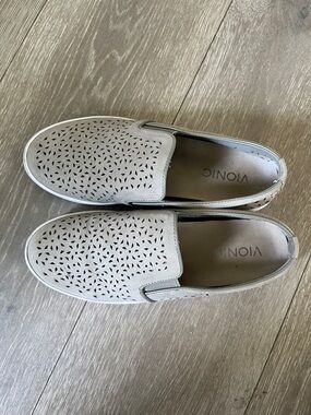 Vionic  Slip-On Perforated Sneakers - Gray